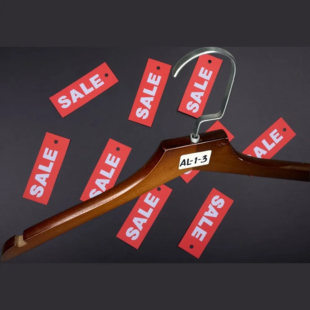 AL-1-3 sale Вешалка-плечики деревянная без перекладины L-380 мм