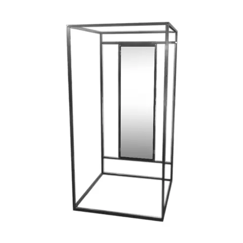 AST-PKZ (2 элемента) Кабина примерочная 1000*1000*2000 мм с зеркалом, 500*1500