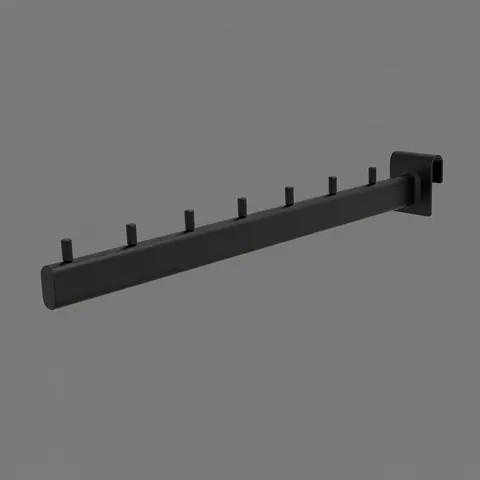 MB-U646Z-7(U7299-T-7)Кронштейн черный на овальную трубу 7 штырьков Прямой