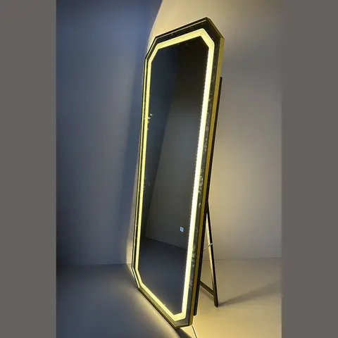 18080-PR Зеркало напольное с LED подсветкой, два режима освещения, восьмиугольная форма, 1800*800 мм