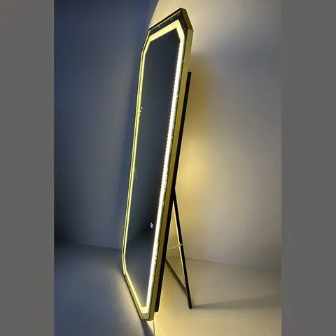 16060-PR Зеркало напольное с LED подсветкой, два режима освещения, восьмиугольная форма, 1600*600 мм