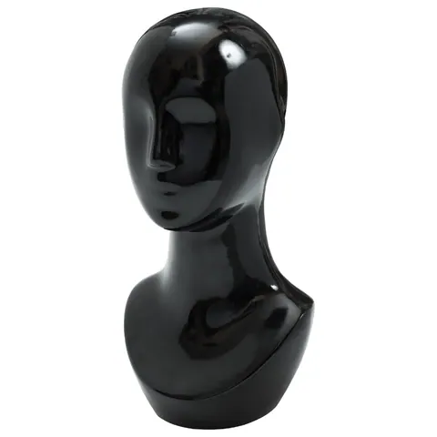 MTM-B-5(black) Голова женская глянец. высота = 40см окружность = 54см
