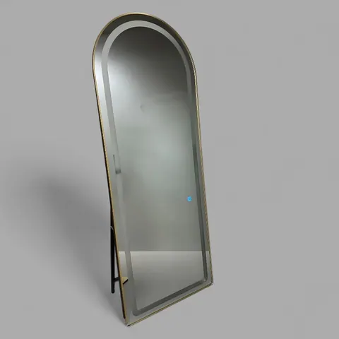 16060-Oval Зеркало напольное с LED подсветкой, два режима освещения, закругленная форма, 1600*600 мм