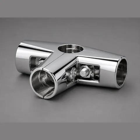 UNO-07 Chrome Зажим хром для труб в 5-ти направлениях