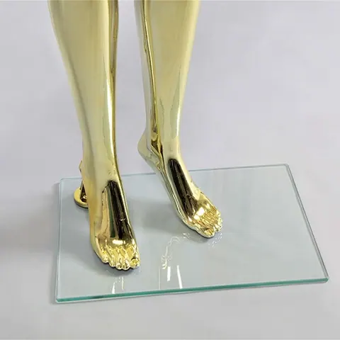 FE-3 gold/silver Манекен женский глянцевый без лица 175/82/60/86