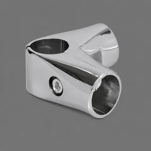 UNO-04 Chrome Зажим угловой хром для труб в 4-х направлениях