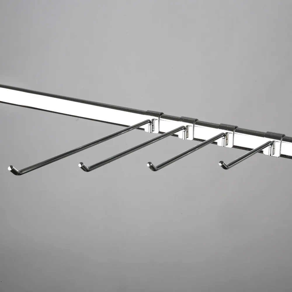 H001-200/5 Крючок на овальную трубу, L=200мм, d=5мм, хром
