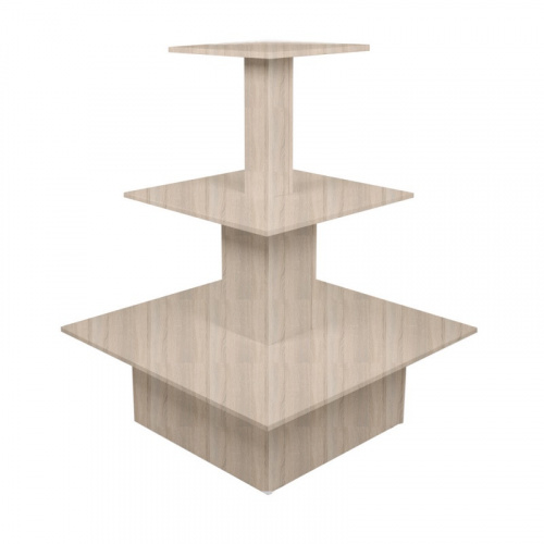 PTL-116Н-406090 Стол-пирамида Н1160, полки 400х400, 600х600, 900х900, ЛДСП 16 мм