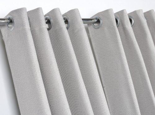 ШТОРА-1-Б-Л Штора для примерочной на люверсах малая "Блэкаут Лён" 1950х1350 мм