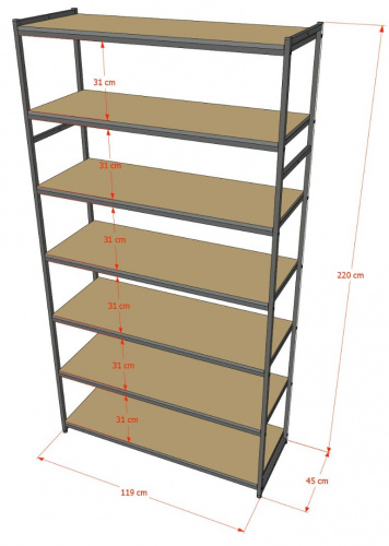 Стеллаж A22120-21