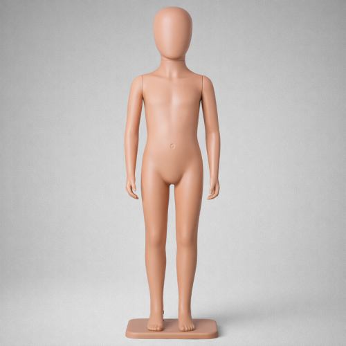 B1RU(MKn-01) Манекен детский пластиковый, безликий, рост 1300 мм, 65х56х69 см