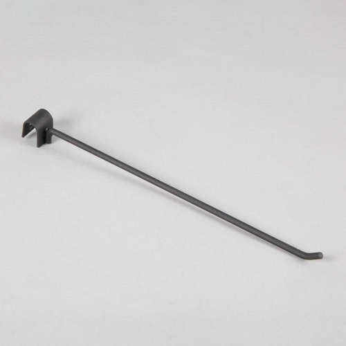 MB-H001-300/5 Крючок черный на овальную трубу, L=300мм, d=5мм