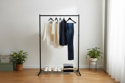 WR001 Вешало напольное одноярусное усиленное с овальной штангой