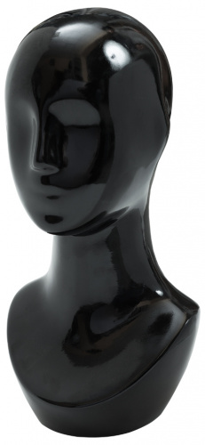 MTM-B-5(black) Голова женская  глянец. высота = 40см окружность = 54см 