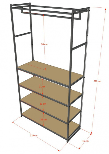 Стеллаж A22120-19