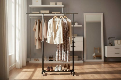 WT001 Вешало для одежды одноярусное, комбинированное L=900