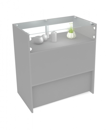 ПР-31 Прилавок остекленный малый 900х850х500