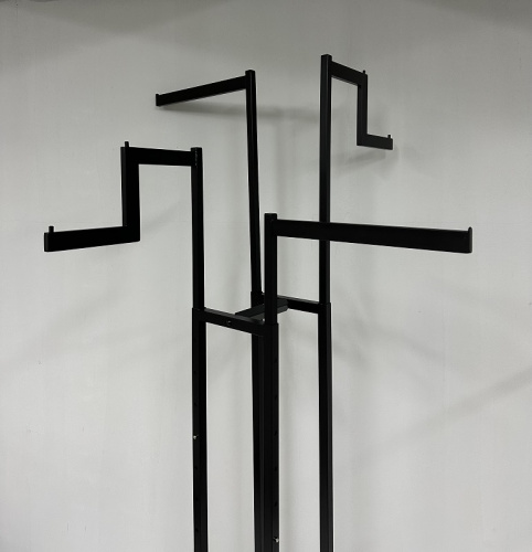 MB.HR4.PR-B/Z-B Вешало черное для демонстрации одежды c 4-мя лучами