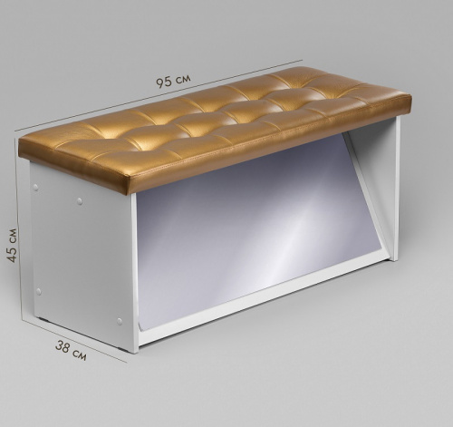 БЗ-01 Банкетка с зеркалом, экокожа
