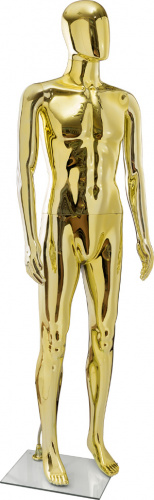 ME-4 gold/silver Манекен мужской глянцевый без лица 188/96/76/94
