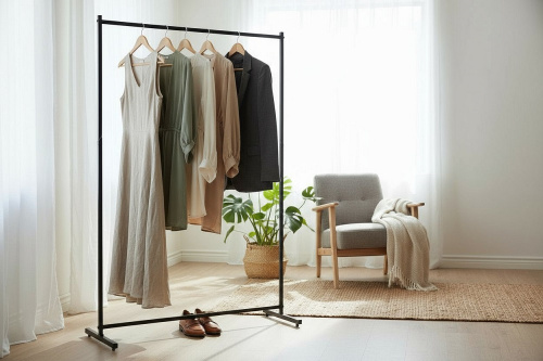 PF-01(SR001) Вешало для одежды одноярусное регулируемое с овальной штангой