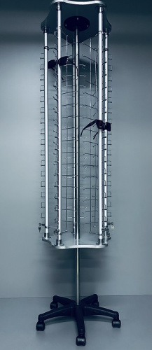 HG516.80 Стойка напольная для демонстрации очков с замками на 80 мест Н=190 см