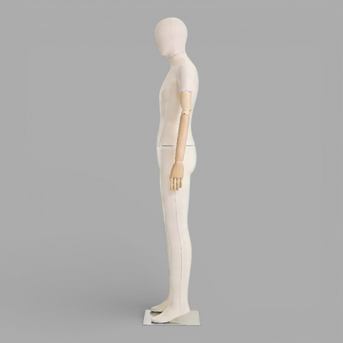 NM-1F Манекен мужской тканевый с деревянными руками