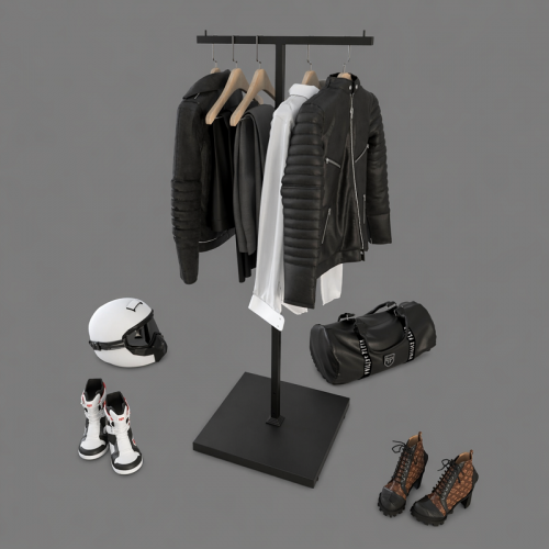 Р-1.ТНЛ Вешало напольное в стиле лофт Т-образное с подиумом