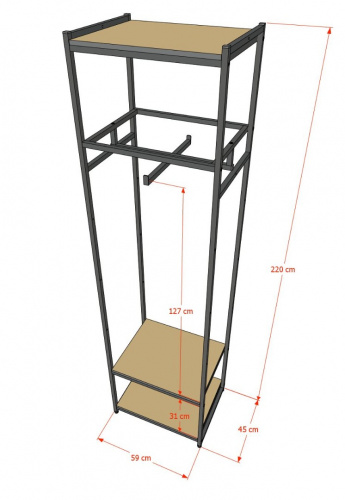 Стеллаж A2260-12