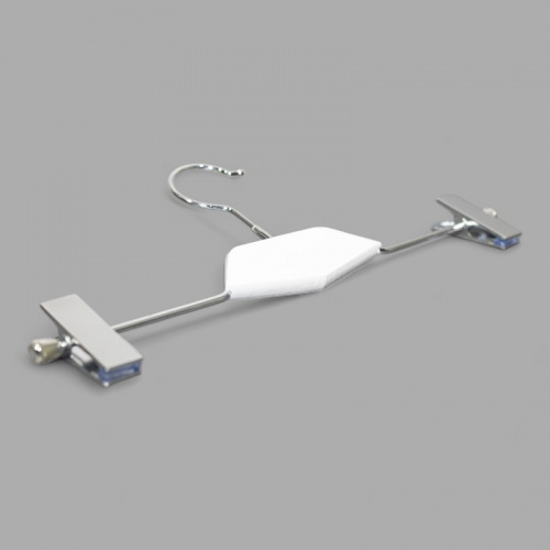 SHL030 Color Вешалка с зажимами для брюк и юбок с деревянной вставкой