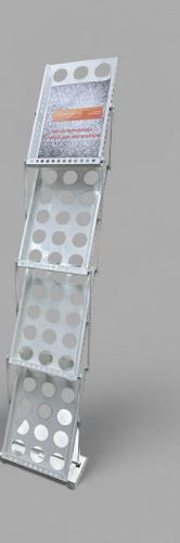 A4-130 Буклетница напольная с дисплеем 4 ячейки А4