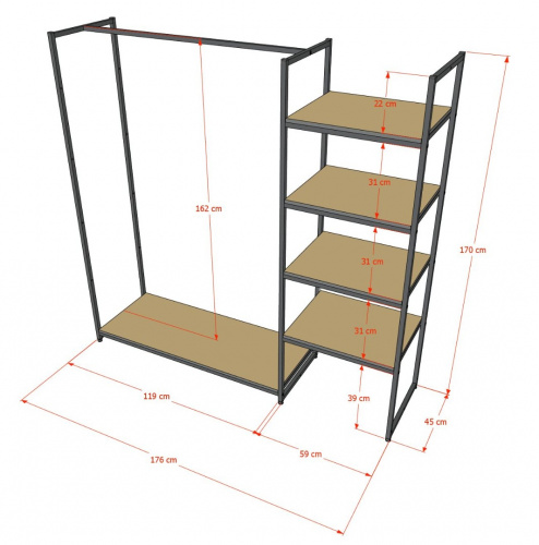 Стеллаж АС-02