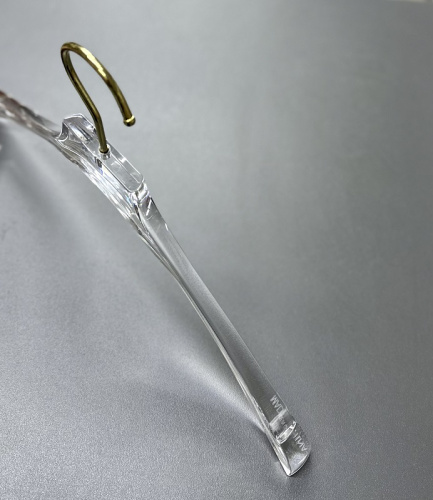 TM-22 Вешалка-плечики для одежды из оргстекла без перекладины L-385 мм