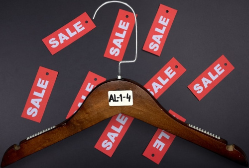 AL-1-4 sale Вешалка-плечики деревянная без перекладины L-320 мм