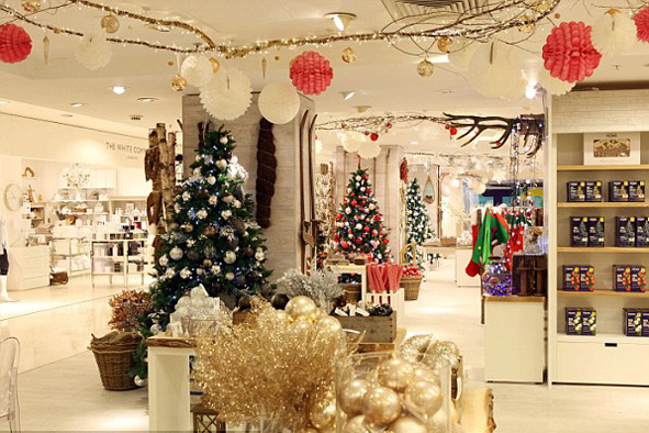 Как украсить магазин к новому году