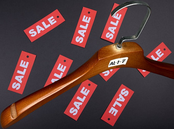 AL-1-7 sale Вешалка-плечики деревянная без перекладины L-380 мм