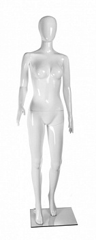 J03 Манекен женский глянцевый без лица, ПНД, 175-86х65х86