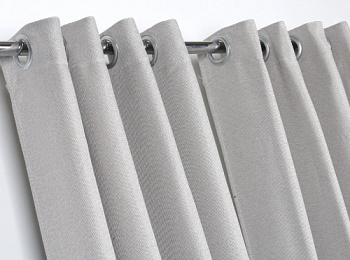 ШТОРА-1-Б-Л Штора для примерочной на люверсах малая "Блэкаут Лён" 1950х1350 мм