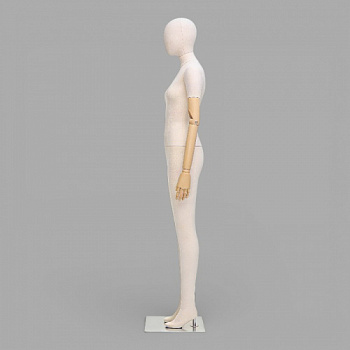 NF-1F Манекен женский тканевый с деревянными руками
