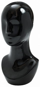 MTM-B-5(black) Голова женская  глянец. высота = 40см окружность = 54см 
