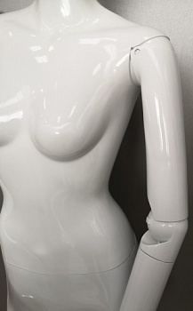 FA-15 Манекен женский глянцевый без лица с шарнирами в локтях 175/76/57/84