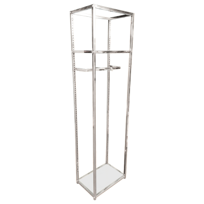 GR-AW02B хром с белой полкой