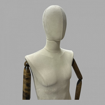 TTM-7-16 Торс портновского манекена мужской, с головой, шарнирные руки