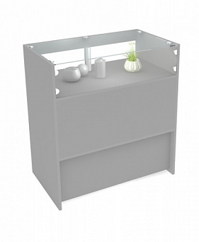 ПР-31 Прилавок остекленный малый 900х850х500