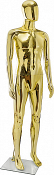 ME-4 gold/silver Манекен мужской глянцевый без лица 188/96/76/94