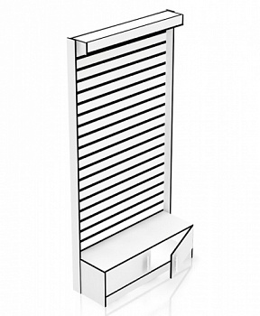 СП-2  Экономстенд с накопителем с дверками под экономпанель Е1224