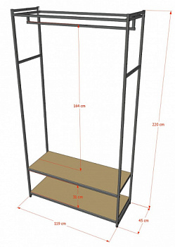 Стеллаж A22120-09