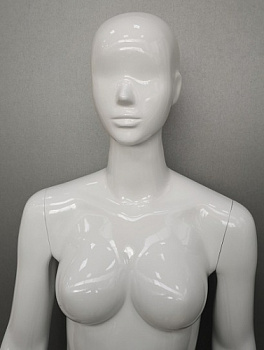 K41+F4 Манекен женский глянцевый с имитацией лица, стекловолокно 190/89/65/93