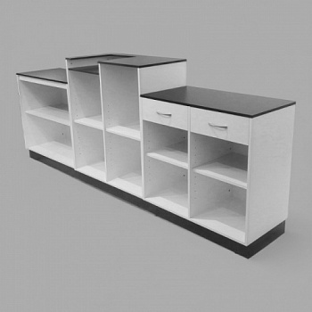 СТ-02-120611 Кассовый стол с вырезом в столешнице 1200*600*1100 ,ЛДСП 16 мм 