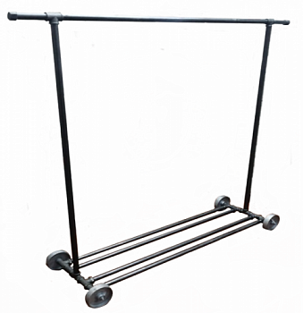 ВЛ-100 Вешало "Лофт" для одежды одноярусное на колесах